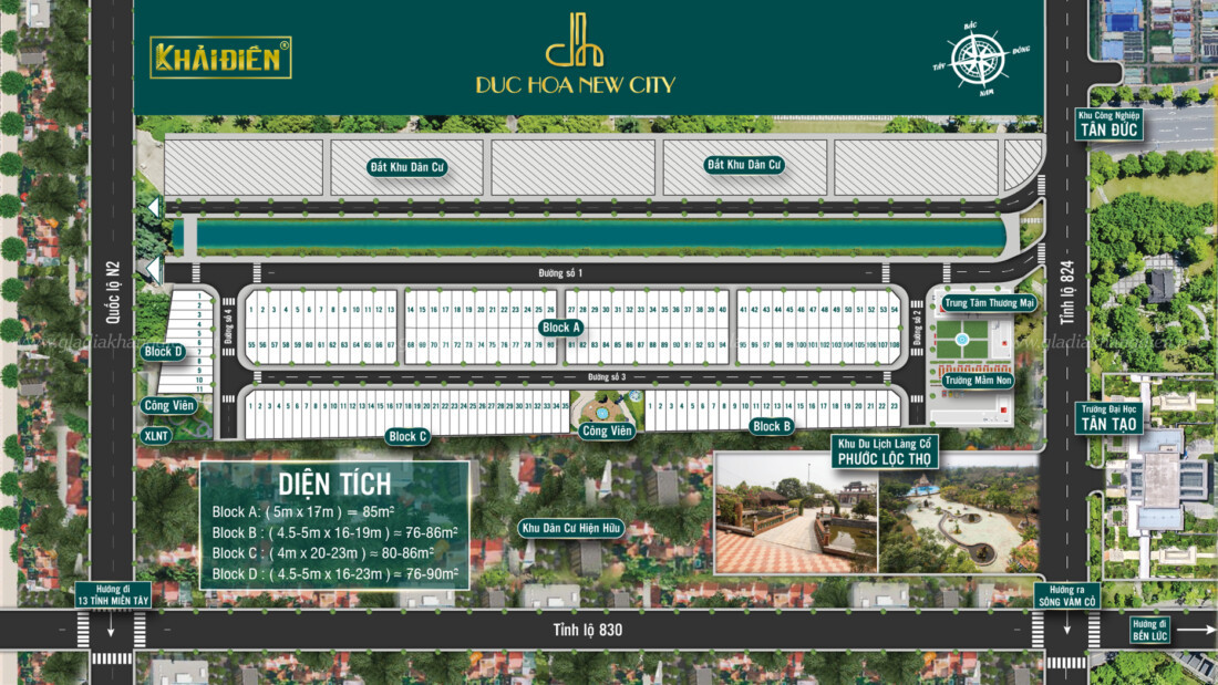 Đức Hòa New City - mặt bằng