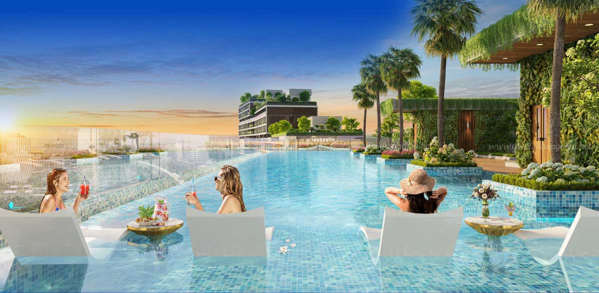 Tiện ích Hồ bơi Dự án Căn hộ Fiato City Nhơn Trạch Đồng Nai