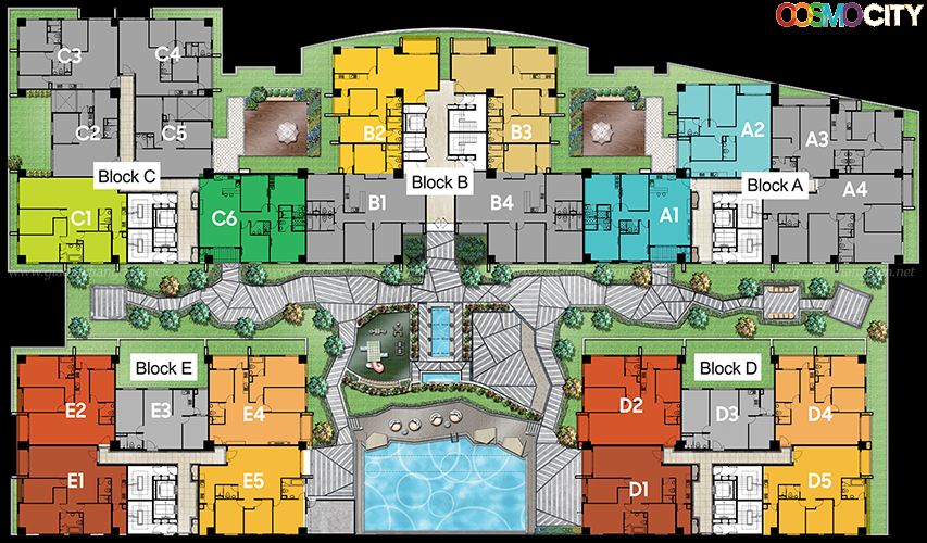 Mặt Bằng Cosmo City Vô Cùng đẹp