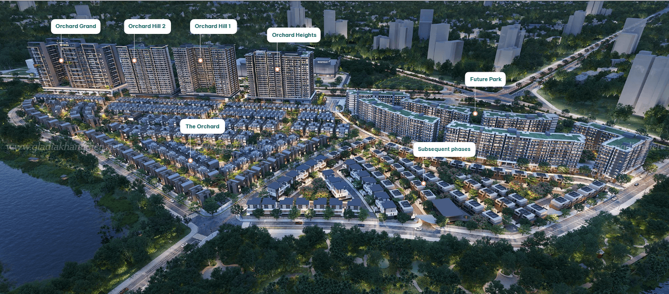 các phân khu dự án sycamore bình dương capitaland vị trí căn hộ orchard heights tại sycamore capitaland