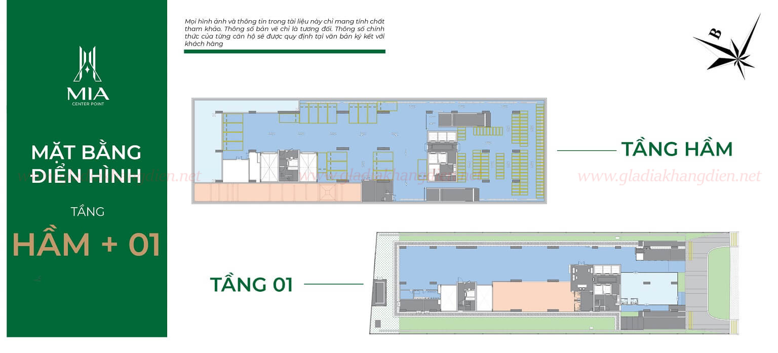 mặt bằng dự án mia center point đà nẵng tầng 1